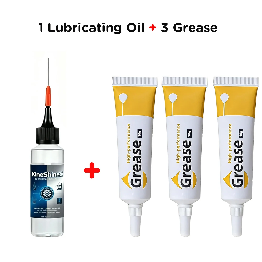 3D-Drucker 4-in-1 Wartungsset Schmieröl Hochleistungsfett Reinigungsbürste für Bambu Lab Creality Ender 3D-Teile