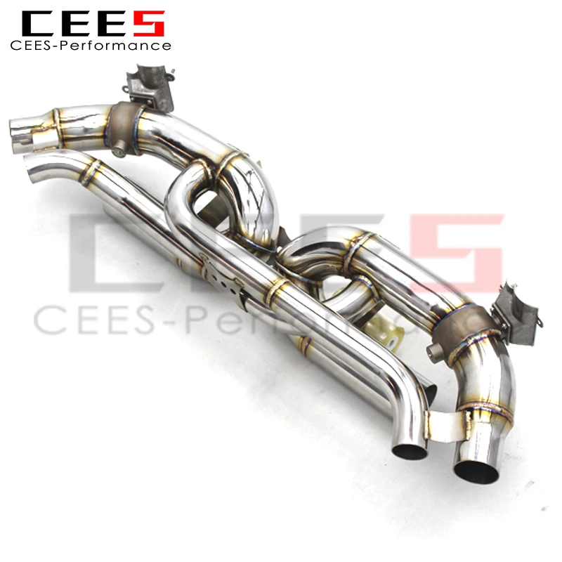 CEES Stainless Steel Axle Back Exhaust for Porsche 911 992/992.1/992.2 TURBO S 3.0T 2019-2024 Valve Exhaust System