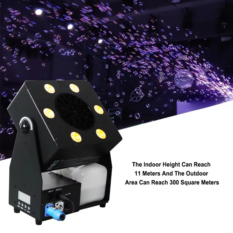 Igracelite Stage Effect Equipment 90W DMX Remote Control LED Bubble Machine Atmospheric Locust Bubble Machine
