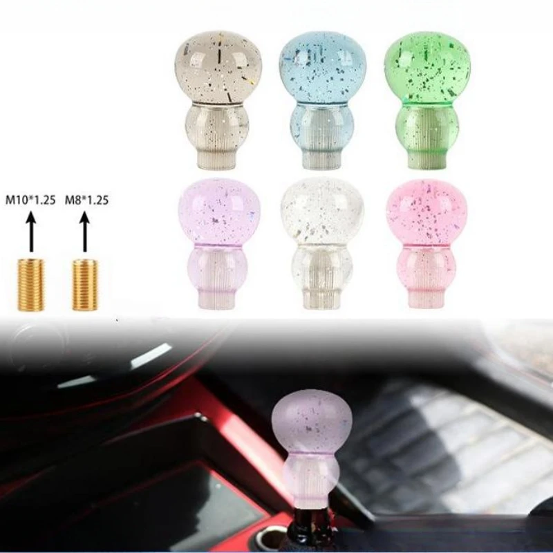 Car modified hoist shift head flash glitter acrylic crystal personality universal gear shift lever