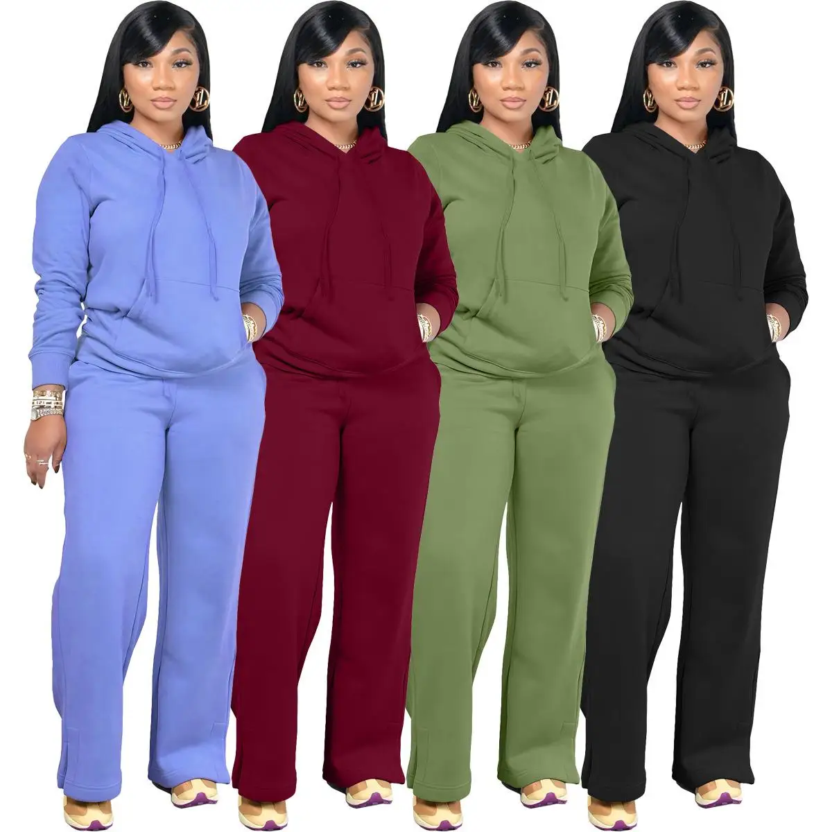 

Женская толстовка с капюшоном и толстовка с капюшоном Long Sve Winter Faion, костюм из двух предметов, повседневная одежда для взрослых, удобный свитер