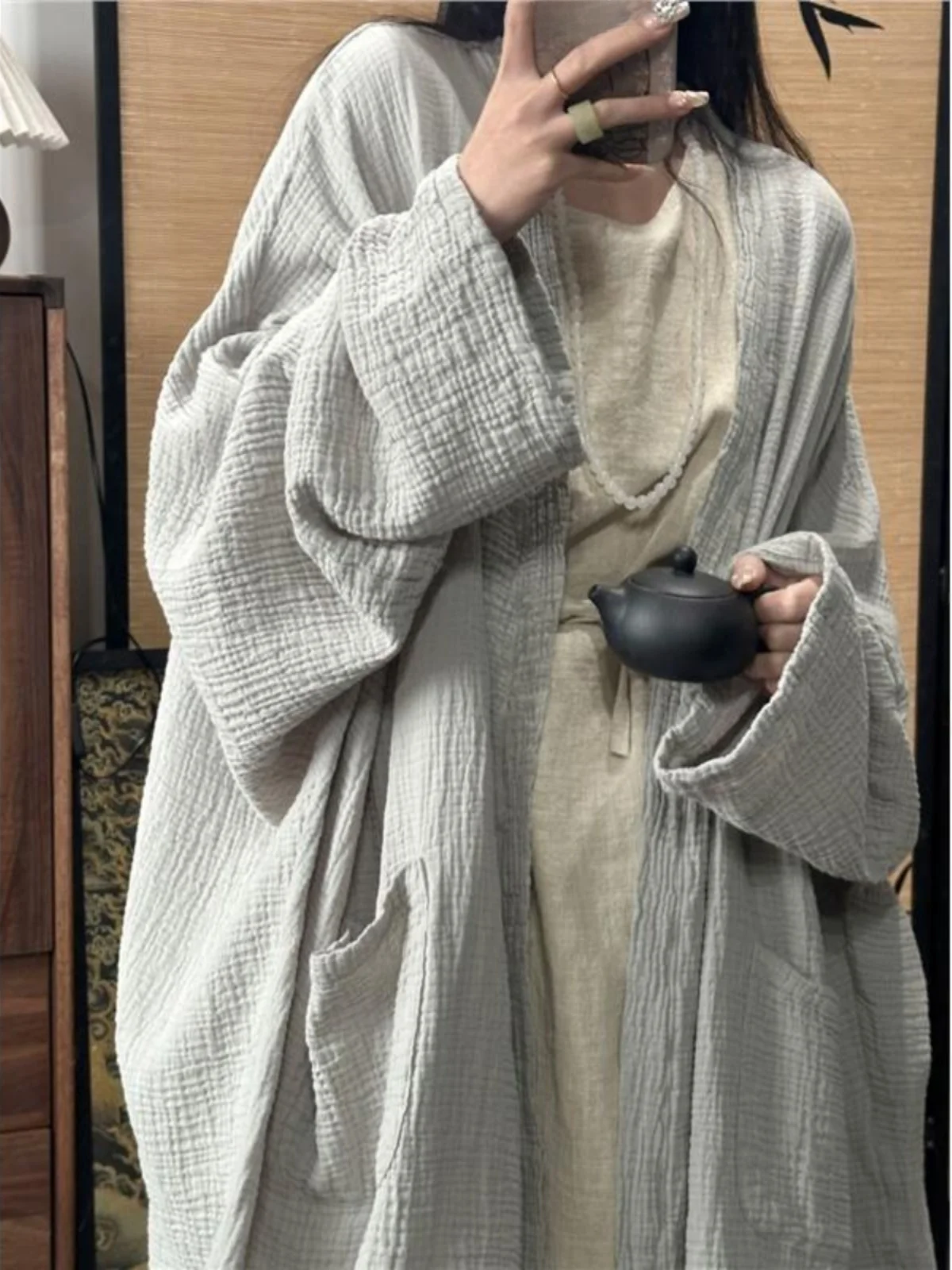 

Мужская верхняя одежда свободного покроя, нежная защита от солнца, большой размер 300, новое китайское пальто на осень и лето, топ