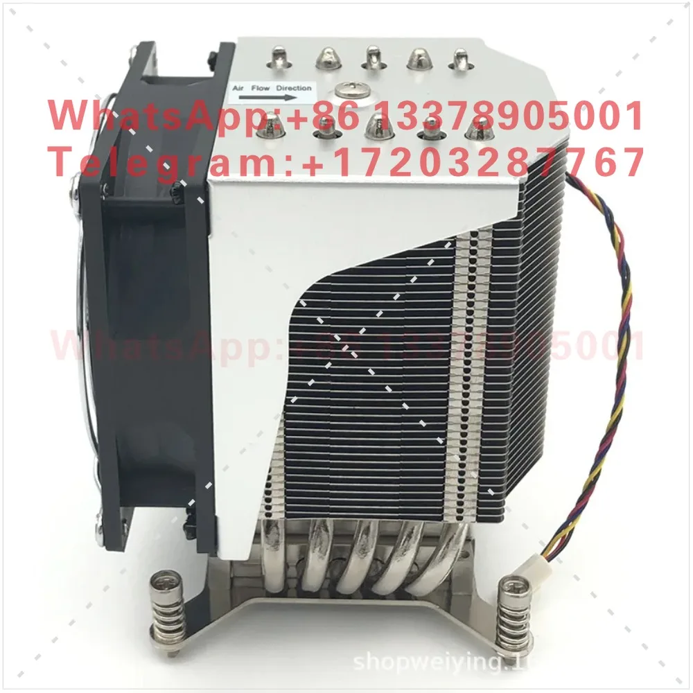 Support 115X/2011 4U server CPU heatsink, 5 heat pipes, desktop silent temperature control fan