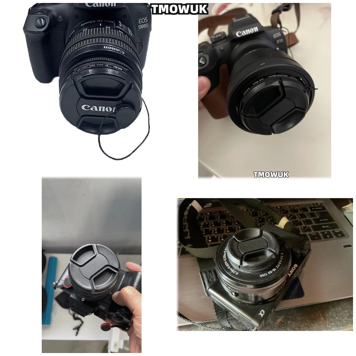 

For SONY Alpha 7R VI A9M2 A7S4 A7R7 A580 A380 A58 A65V Camera Lens Cap Protective Cover Center Pinch Snap-on 49mm 52 55 58 62 67