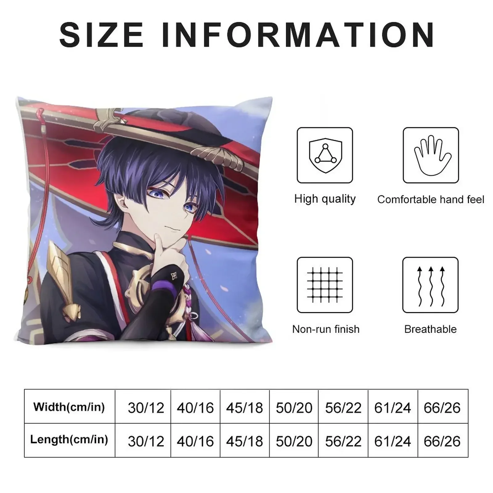 Scaramouche do the Fandango Throw Pillow anime girl Pillowcase Cushion pillow