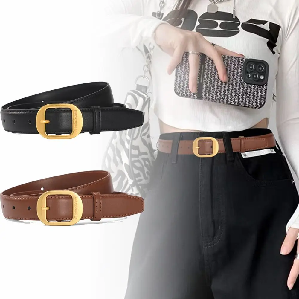 

Luxury Design Genuine Leather Belt Fashion Women Versatile Trouser Dress Belts 2.8cm Waist Strap