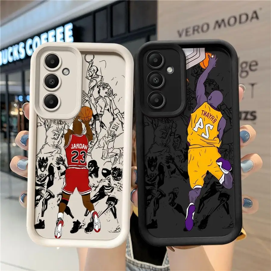 Basketball Star Sports Phone Case for Samsung Galaxy A34 A12 A13 5G A14 A22 A23 A24 A32 A16 A33 Soft Cover Funda Capa