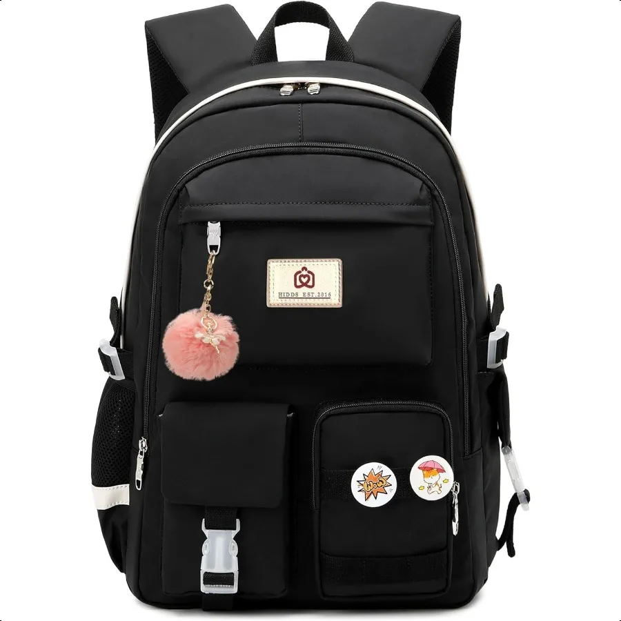 

Laptop Backpacks 15.6 Inch College Backpack Elementary Middle High School Bag Large Cute Bookbags Anti Theft Travel Back Pack C