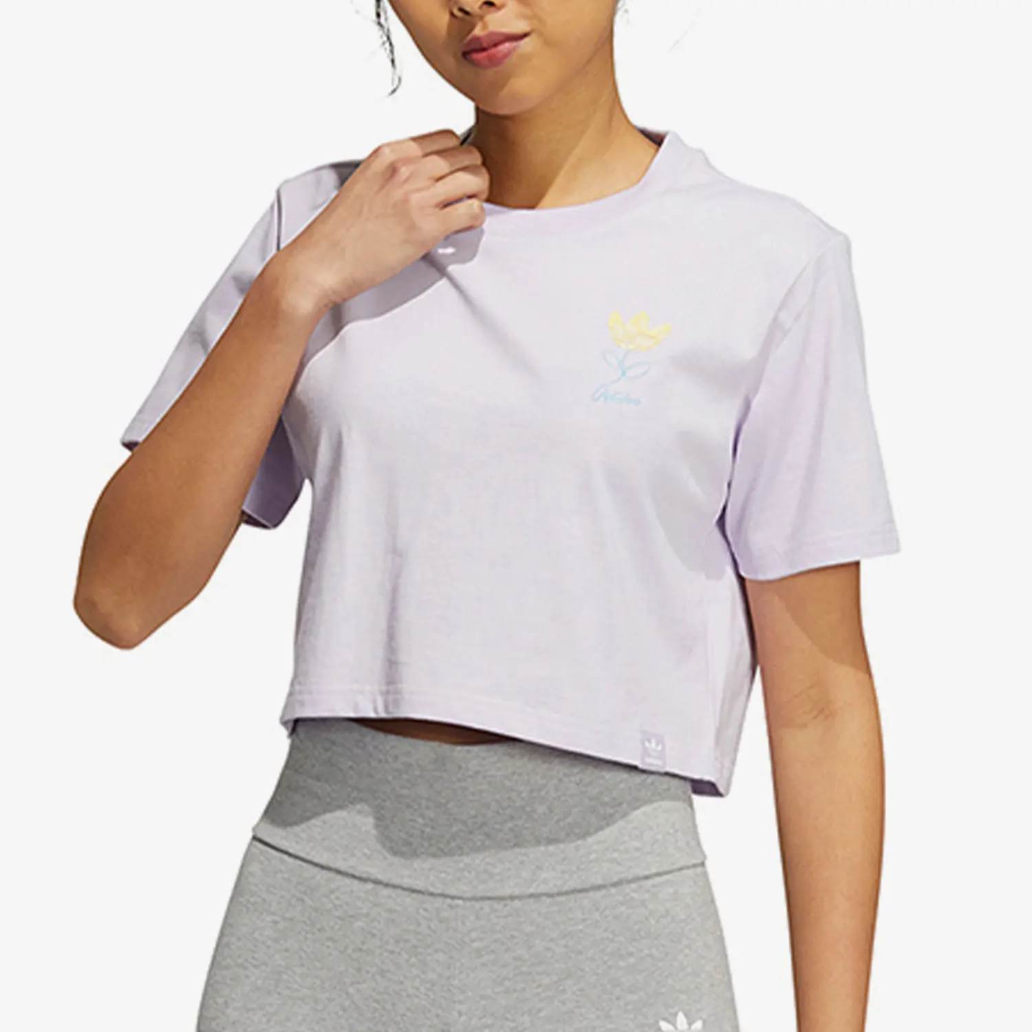 

Adidas Originals Women's Crop Sport T-shirt HP0093 New Style