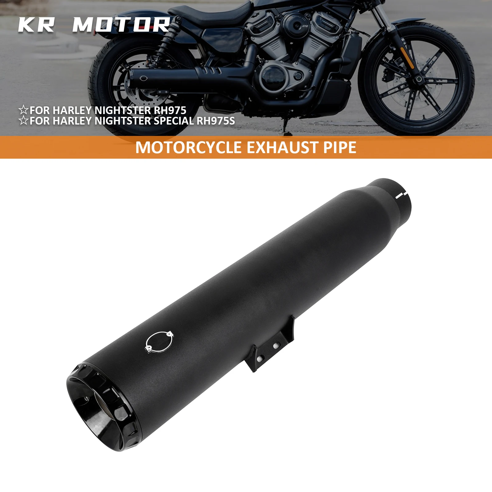 Motorcycle Frosted Exhaust Pipe Exhaust Muffler Fits For Harley Nightster 975 RH975S 975 Special RH 975 975S RH975 2022-2026