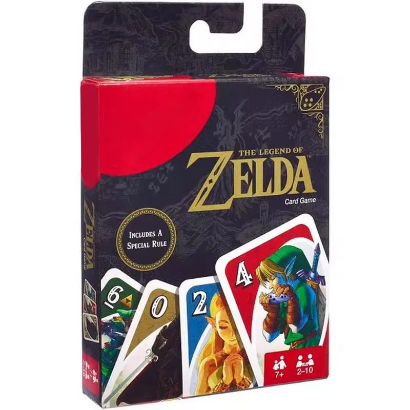 New The Legend of Zelda UNO Card Game Family Funny Special Rule Link Themed Graphics Board Playing Game Poker for 2-10 Players