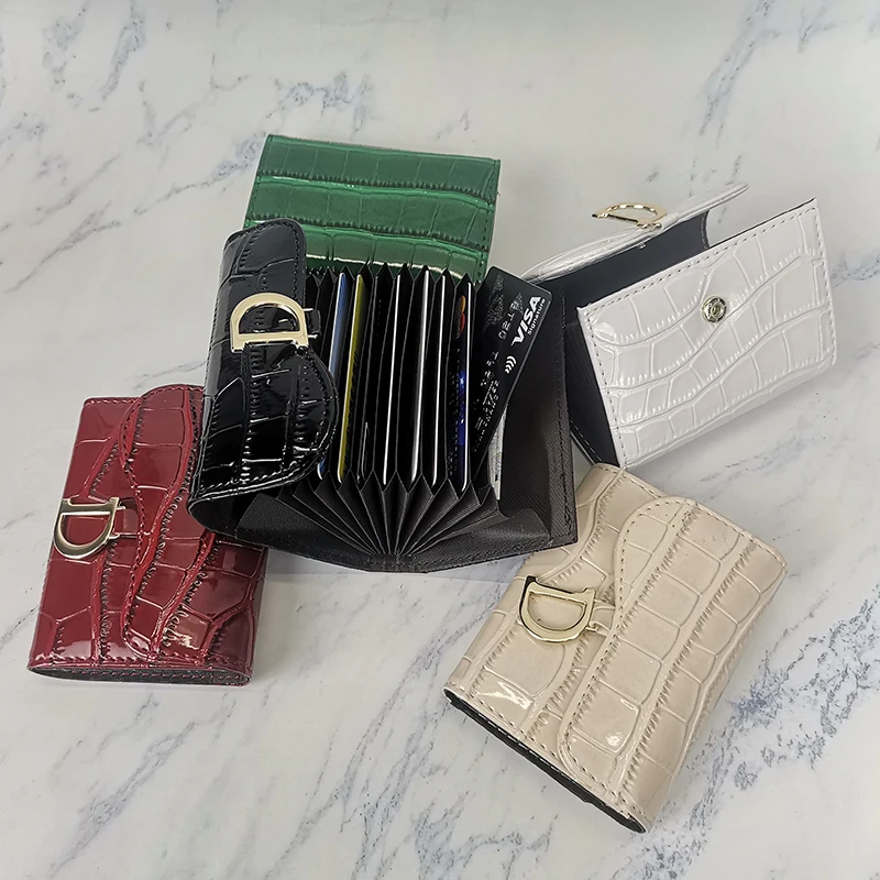 Draagbare Mini Dames Creditcard Zakken Pu Lederen Visitekaartje Bankkaart Id-kaart Portemonnee Tassen Houder Vrouwen Geschenken Zak