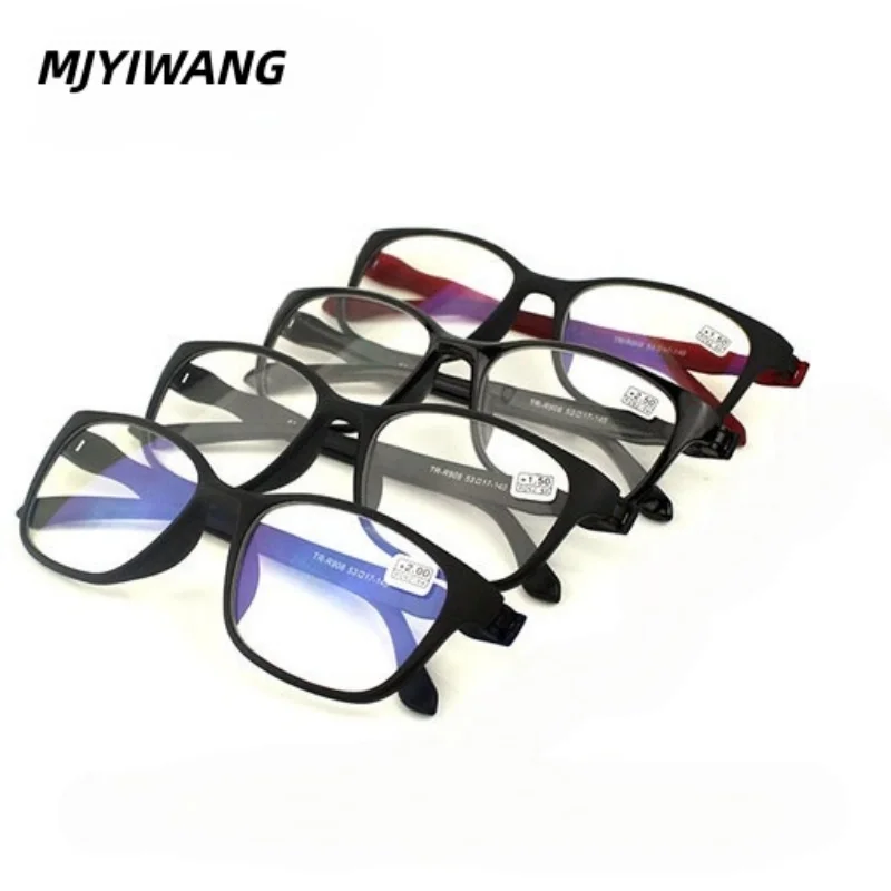 MJYIWANG New Reading Glasses Men Anti Blue Presbyopic Eyeglasses Antifatigue Computer Eyewear