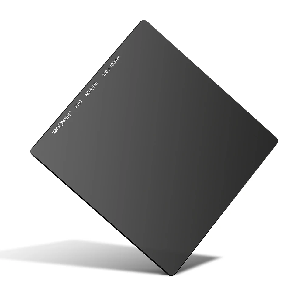 K & fのコンセプト100 × 100ミリメートルND8正方形フィルター超スリムhd 28 mc減agc光学ガラスカメラレンズフィルターフィルター
