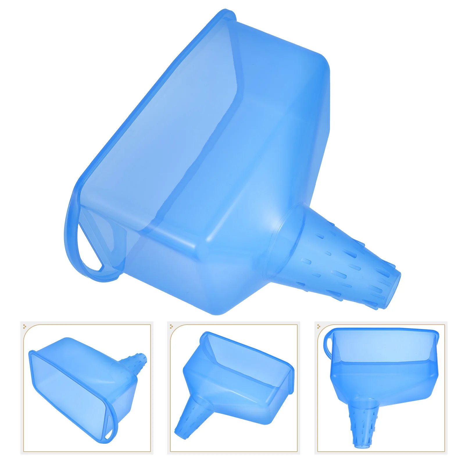

Oil Funnel Square Shaped Automotive Plastic Filler Wide Mouth for Car Motorcycle Gas Transmission Fluid Capless Tank Tools