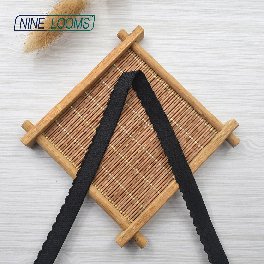 NINE LOOMS Picot Bra Strap Elastic Band 3/8\