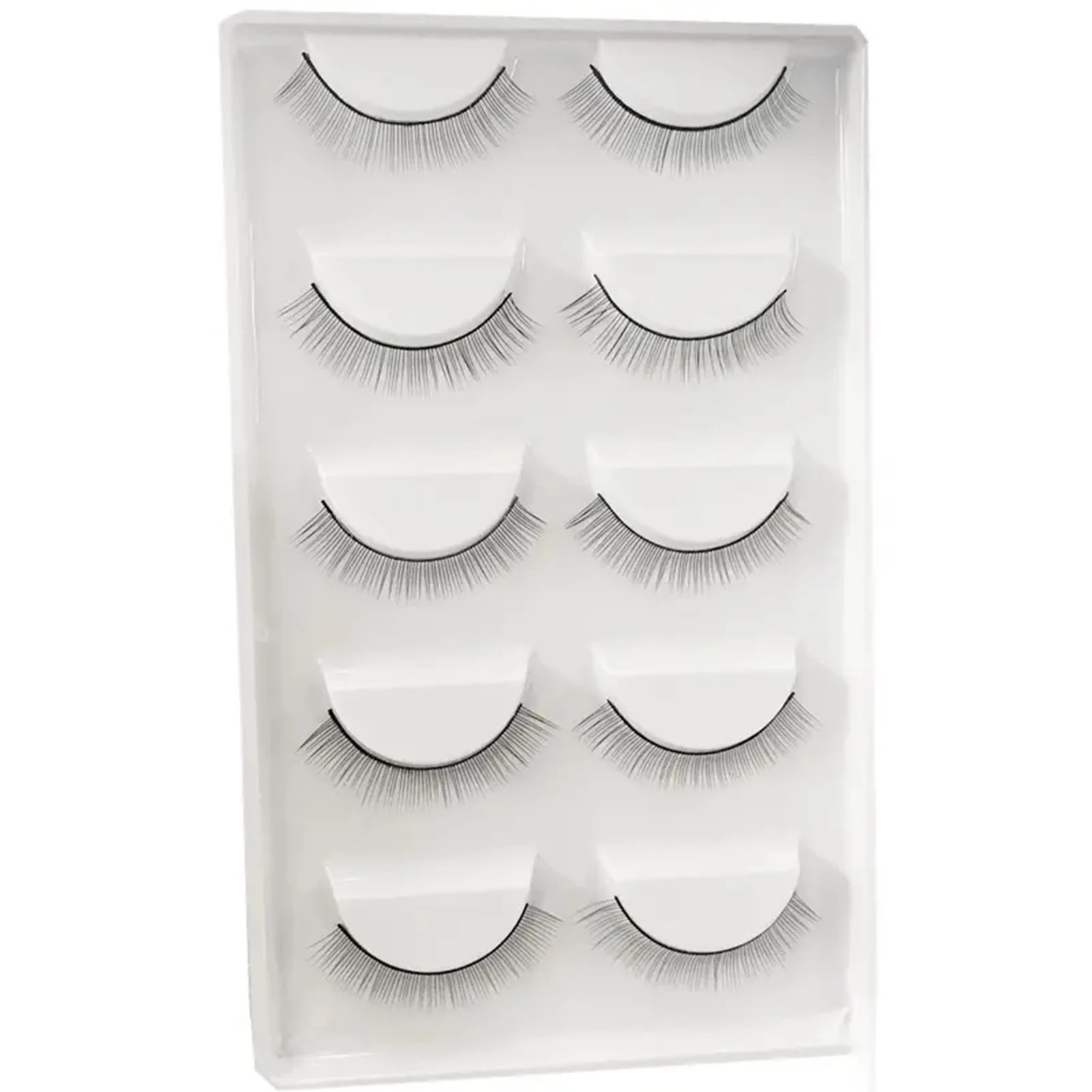 5 Pairs Extension False Eyelashes Lightweight Self-grafting Multilayered Curl Artificial Eyelashes for Party Cosplay Masquerade