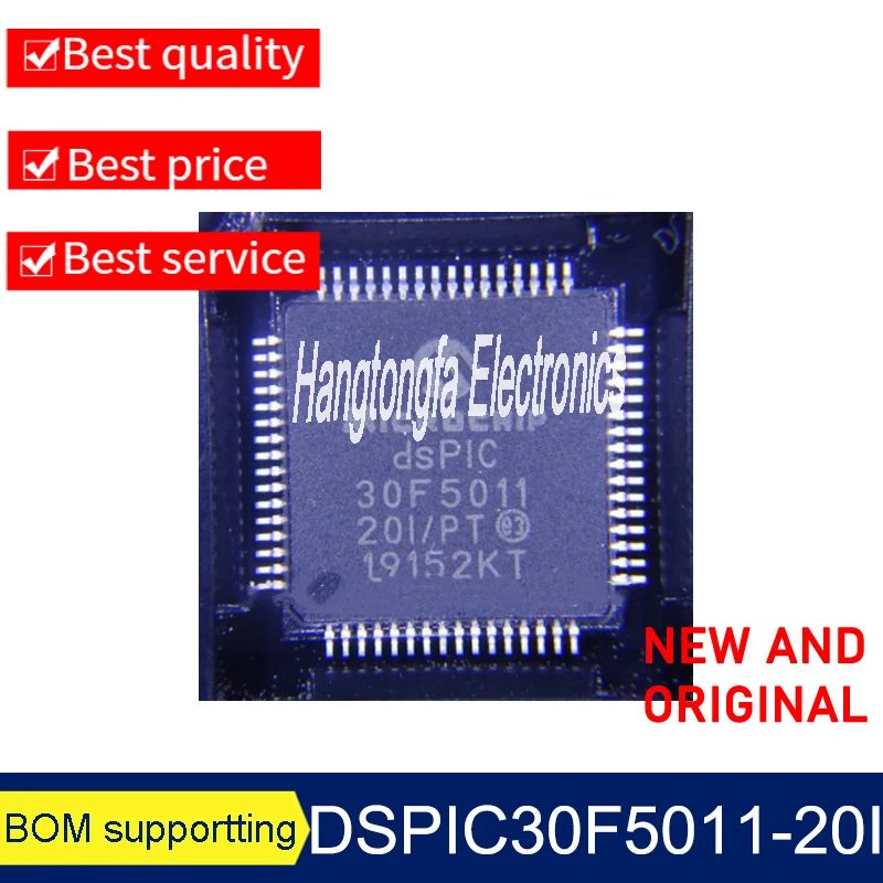 

Original DSPIC30F5011-20I/PT 30F5011-20 64-TQFP（10x10） CHIP IC