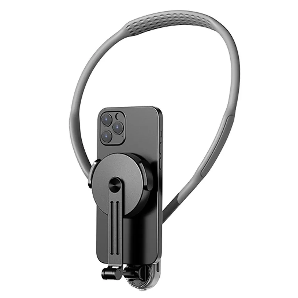 

Portable Quick Release Magnetic Neck Mount Hand Free Universal Mobile Holder Neck Hanging Bracket Vlog Selfie
