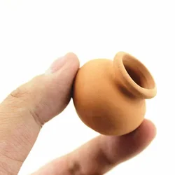 Mini pot en terre cuite, poterie en céramique, pot de plantes en argile, jardinière, pots de fleurs succulentes, pots de pépinière, artisanat de plantes pour jardin, 2 pièces