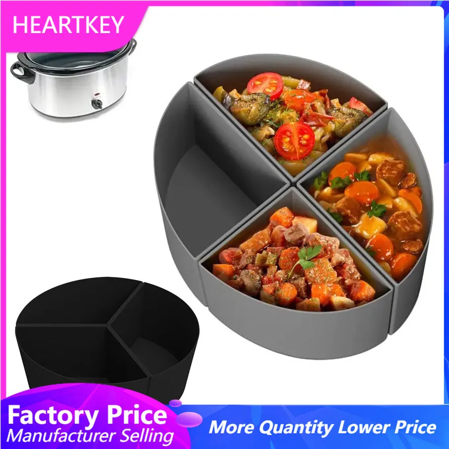 

Cooker Liners Multi-Purpose Soup Pot Heat Resistant Silicone Slow Cooker Divider Reusable Divider Pot Liner Kitchen Accessories