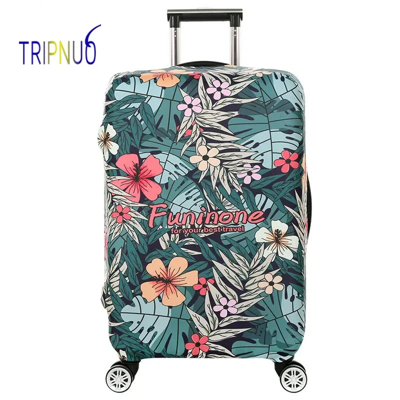 

TRIPNUO Travel Luggage Cover Elastic Trolley Flowers Suitcase Cover Apply 18-32inch Women's Men's Protect Case Accessories