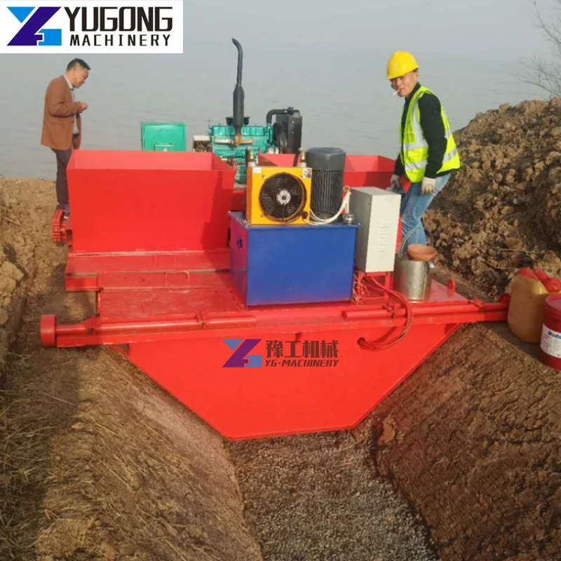 Agricultural Aqueducts Urban Drainage Channels Self Propelled Concrete Channel Lining Machine