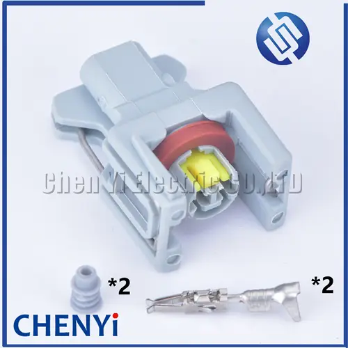 5 juegos de 1,5 mm y 2 pines 1743486 -3 Enchufe de inyector de combustible sellado automático Enchufe de riel de combustible 10811963   conector automotriz 240PC024S8014