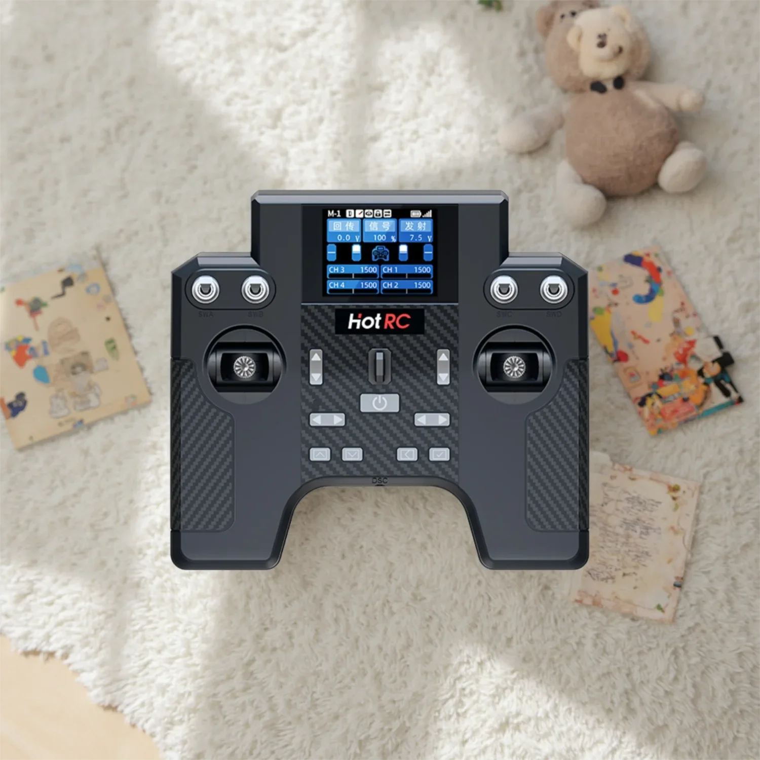 HotRC HT-8A Transmissor Multi-Funcional 2.4 Ghz 8CH 2S FHSS HT8A Controle Remoto Receptor F-08A Para Avião RC/Carro/Barco Peças