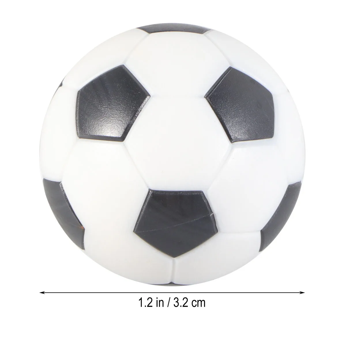 

12Pcs Football Table Balls Replacement Plastic Table Soccer Balls Standard Size Black White Soccer Ball Accessory Casual
