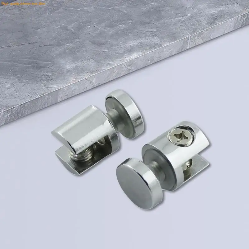203F Furniture Connector Hardware Accessories Braket Penjepit Kaca untuk tebal 10-12mm
