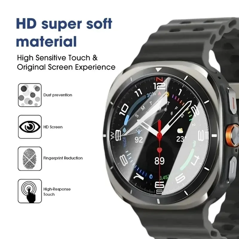 Soft Hydrogel Film Protective Cover for Samsung Galaxy Watch 7 40mm 44mm Watch7 Ultra 47mm Smartwatch Screen Protector Not Glass