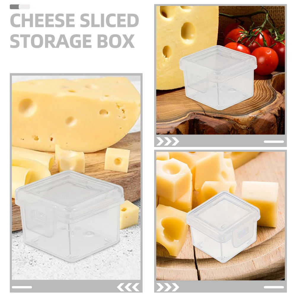 

4pcs Sliced for Fridge Butter Box Freshness Lunch Meat Case Cream Cheese Container Food Preservation Box