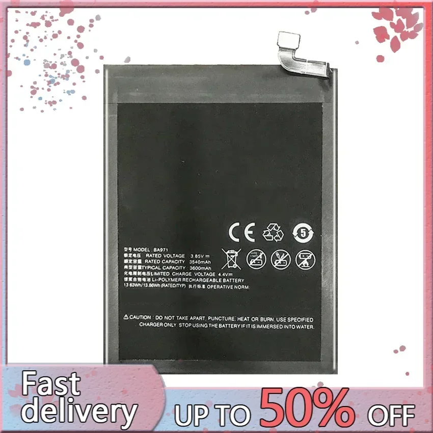 BA971 BA 971 Replacement Battery 3600mAh For Meizu 16s 16 S M971Q/C/Y Mobile Phone Bateria