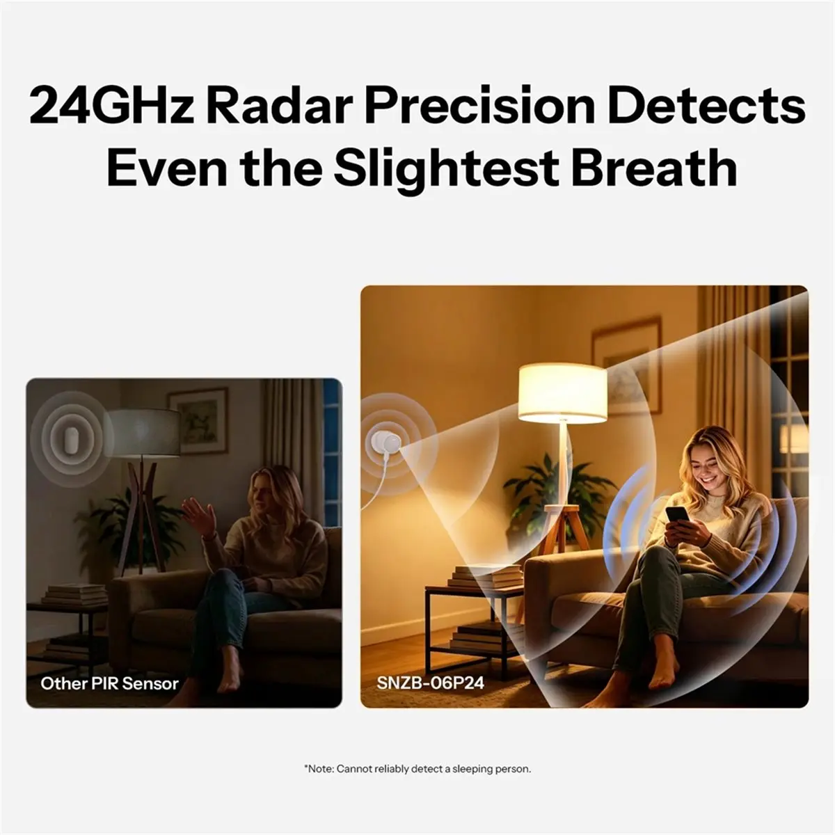 (A99Z] SNZB-06P 24G Human Presence Sensor Zigbee Millimeter-Wave Radar Detector Smart Motion Detector Sense Guard Presence Core