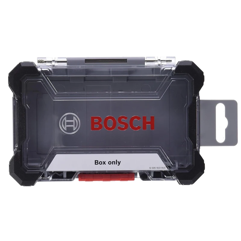 BOSCH 2608522362 Screwdriver Storage Box Small Medium Large Size Plastics High Hardness Tool Accessory Storage Box Transparent