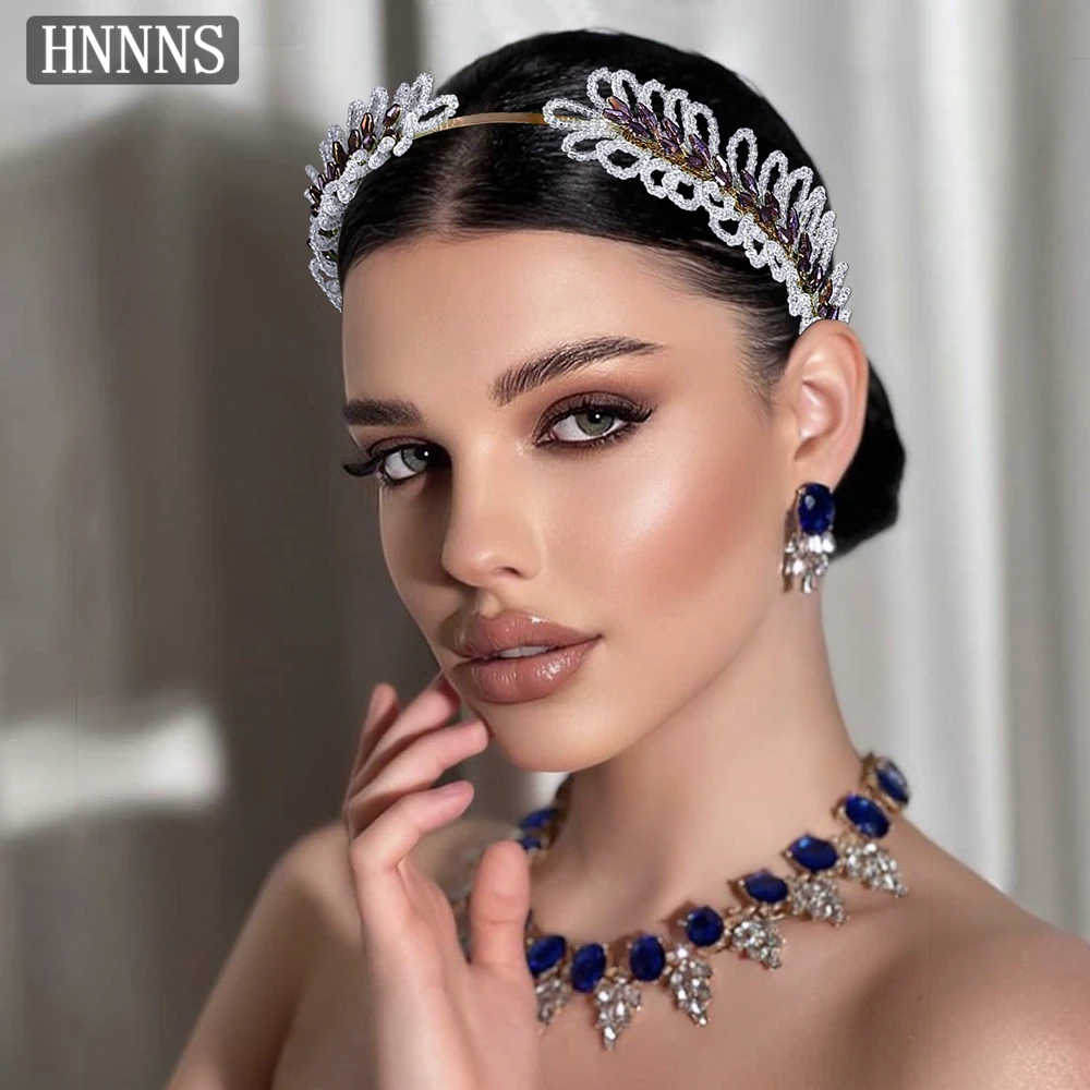 

TOPQUEEN Bridal Wedding Elegant Hairband Handmade Bead Weaving Water Diamond Ladies Fashion Banquet Hair Accessories YXA316