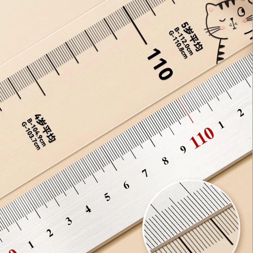 2M Height Height Measurement Sticker Self-adhesive Removable Height Measuring Tape Waterproof Transparent Growth Chart Sticker