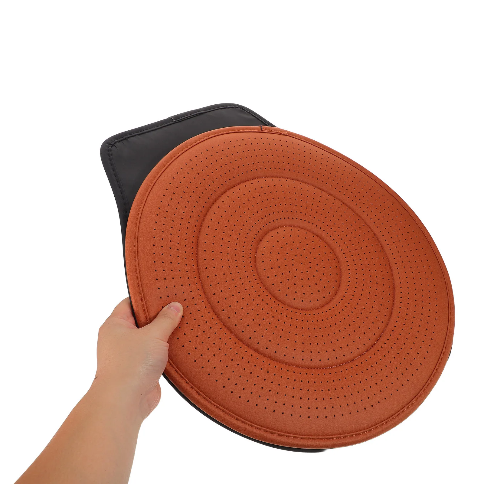 

Car Cushion Pad Saddle Brown Breathable Auto Seat Mat Ergonomic Support For Pregnant Women Seniors - Portable Reusable