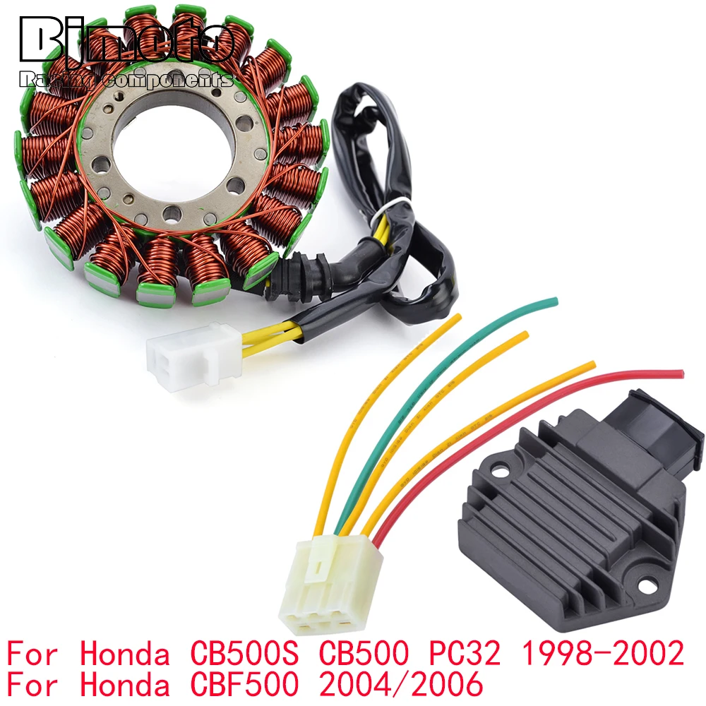 

CBF 500 2006 Engine Stator Coil Voltage Regulator rectifier For Honda CBF500 2004 CB500S CB500 PC32 1998 1999 2000 2001 2002