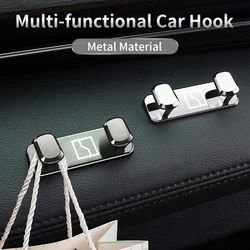 Car Metal Hooks Home Wall Double Hooks Laser Logo Accessories Interior For Zeekr X 001 009 2022 2023 2024 EV 2021-2023 Krypton