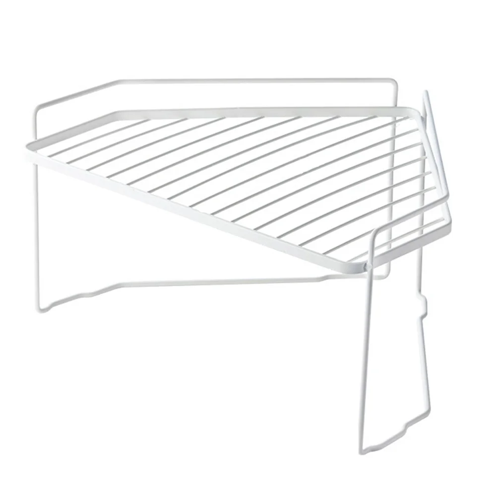 

1pc Carbon Steel Seasoning Storage Rack Space-Saving Kitchen Shelf Organizer Multi-Purpose Rack For Kitchen Bathroom Balcony