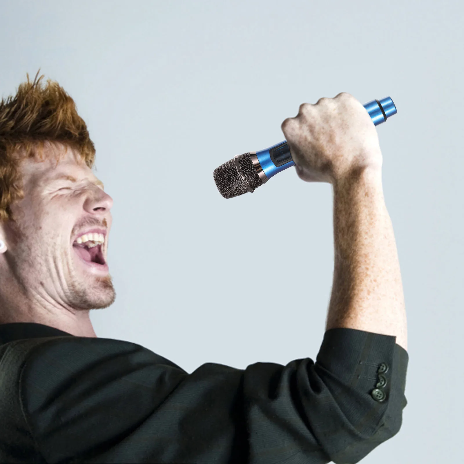 

Wireless Microphone H held Portable for KTV Party Singing Clear Sound Plastic Durable Mic Wireless Cordless Microphones