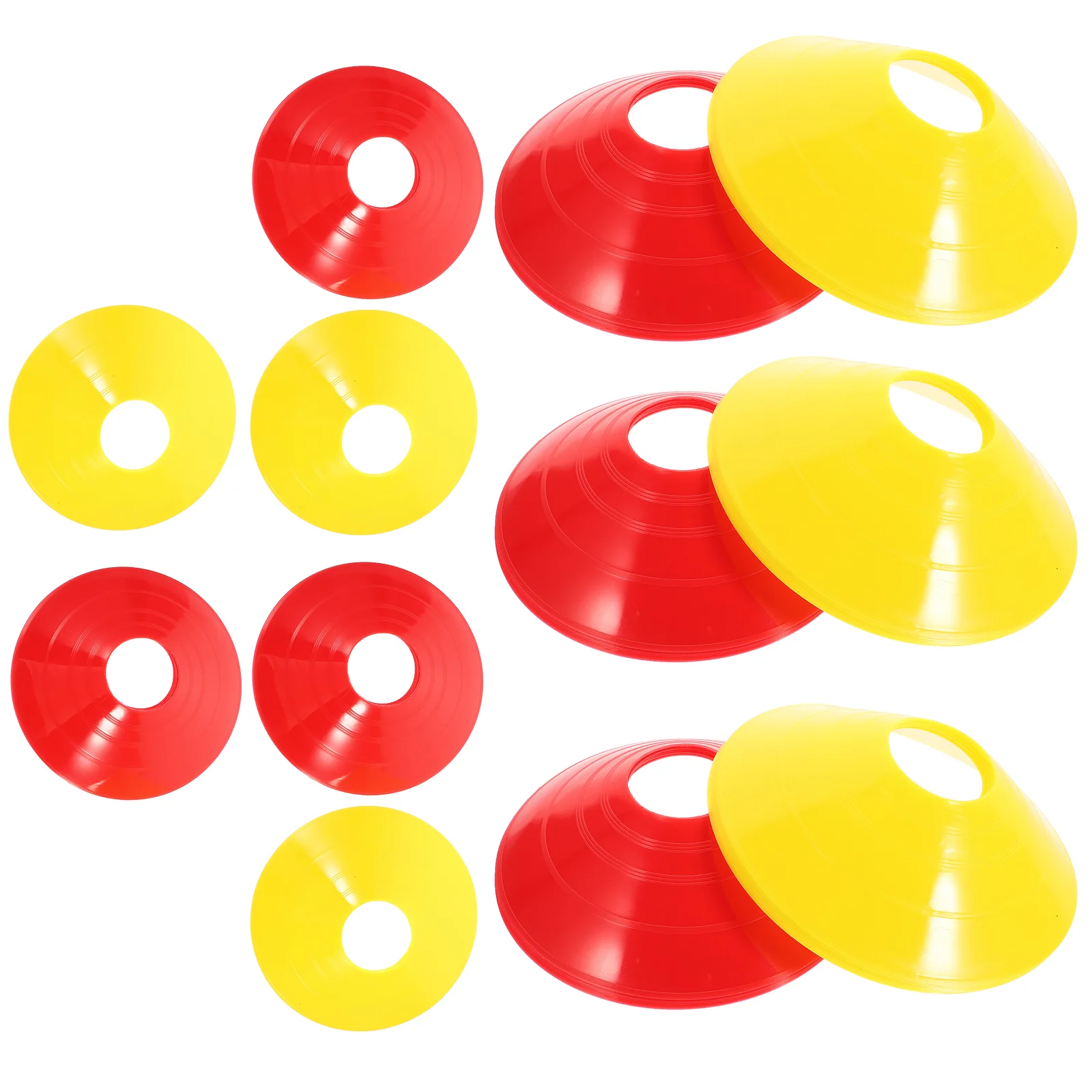 12 Pcs Logo Plate Disc Football Training Equipment Obstacle Support Sign Sports for