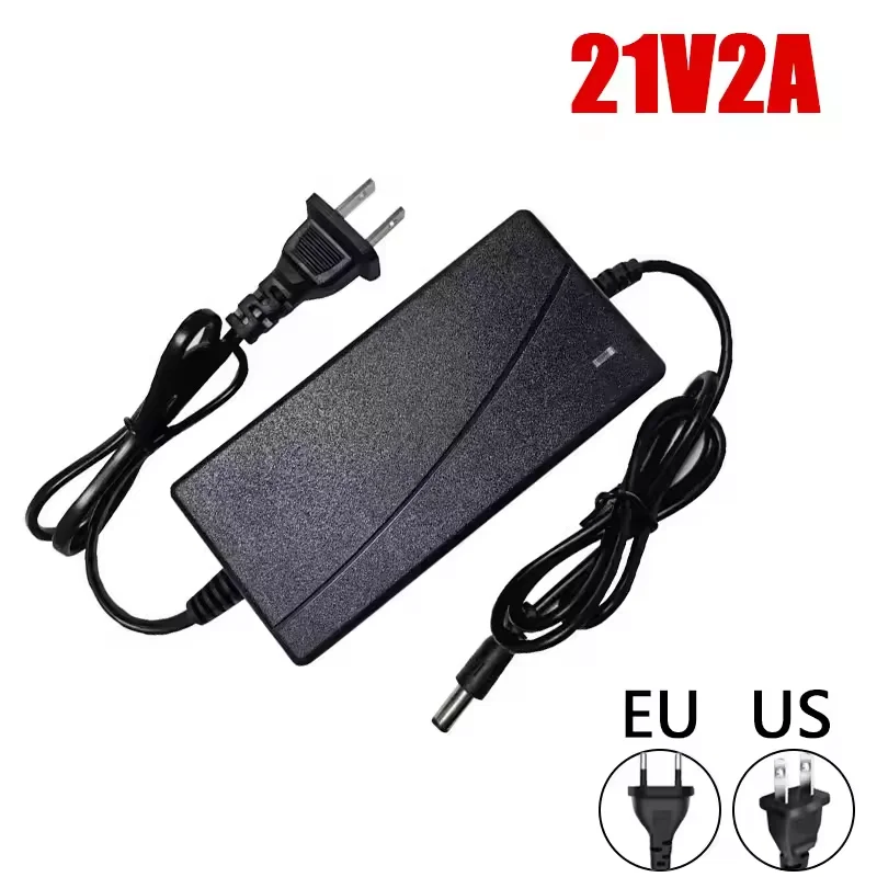 Power Adapters DC 21V 2A Max Lithium Battery Charger For 21V 18V Electric Drill Screwdriver 18650 Battery Pack
