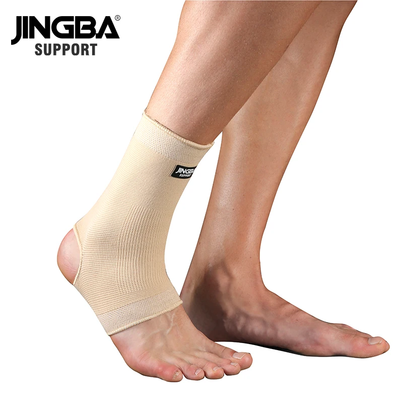 

JINGBA SUPPORT 1 PCS Outdoor Sports Protective Ankle joint Black Nylon Compression Ankle Brace Support Protector Dropshipping