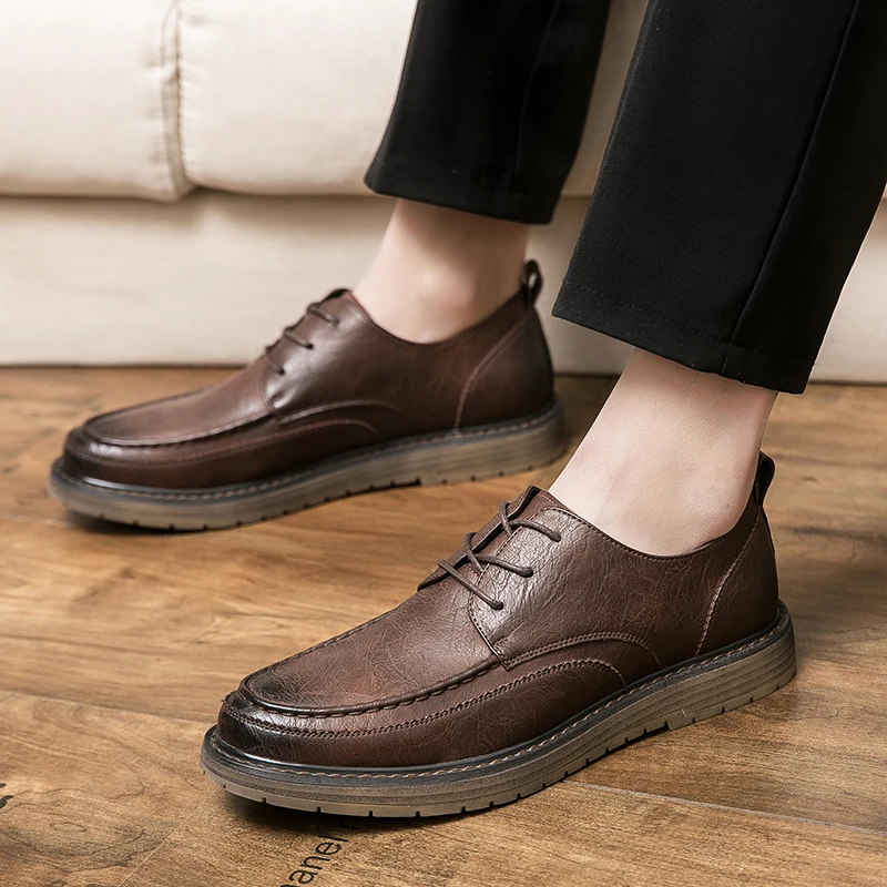 

Golden Sapling Men's Oxfords Elegant Man Dress Shoes Fashion Leather Office Flats Casual Business Formal Shoe Male Brogue Loafer