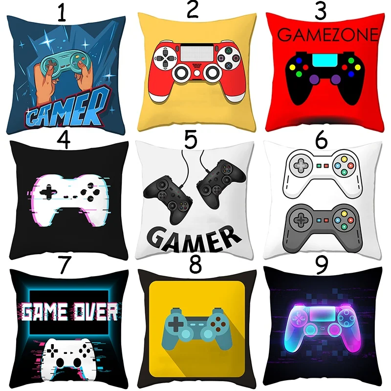 Game Controller Pillowcase Gift for Boy Pillowcase for Living Room Home Decor Modern Double Bed Cushions Boho Decoration 45x45