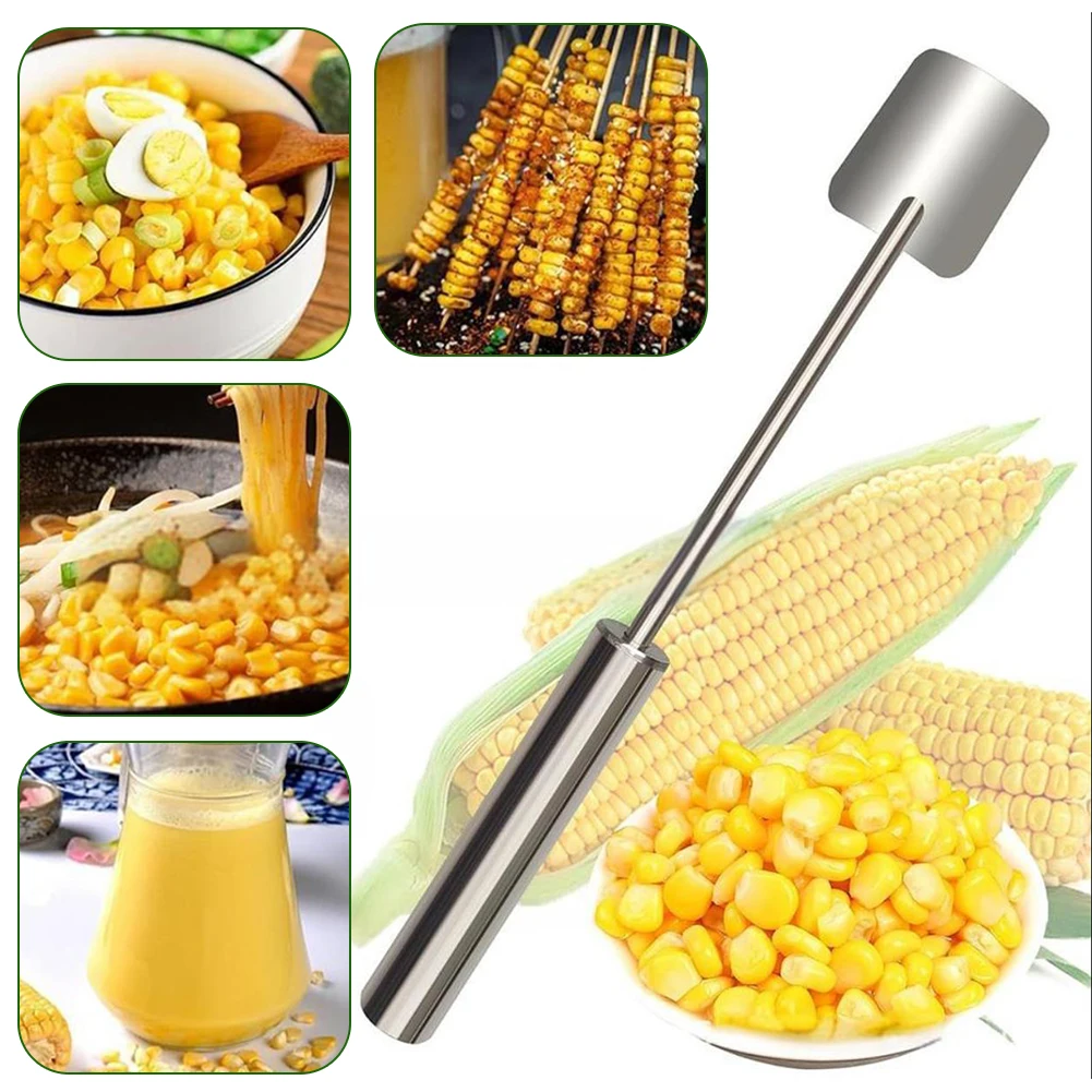 

Corn Thresher Peelers Stainless Steel Corn Stripping Tool Premium Corn Kernels Remover Kitchen Helpers