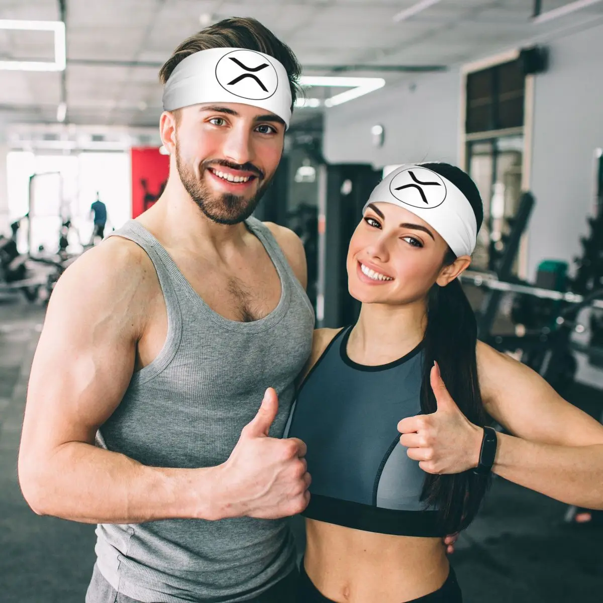 

Custom XRP Ripple - Round Logo (Lite) Sweatband for Men Women Wicking Moisture Sports Sweatband Gym Yoga Running